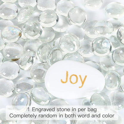 5LB Fire Glass Beads Flat Glass Marbles for Outdoor Fire Pit and Fireplace, Glass Gemstones for Vase Filler, Aquariums, Hydroponics Plants, Home Decor and Christmas DIY Craft, Clear