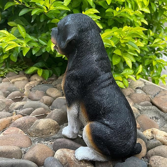 Solar Garden Statues Dog Figurine with LED Light Lantern Outdoor Art Decor for Patio Lawn Yard Housewarming Home Ornaments Gifts for Dog Lovers Mom Grandma Women