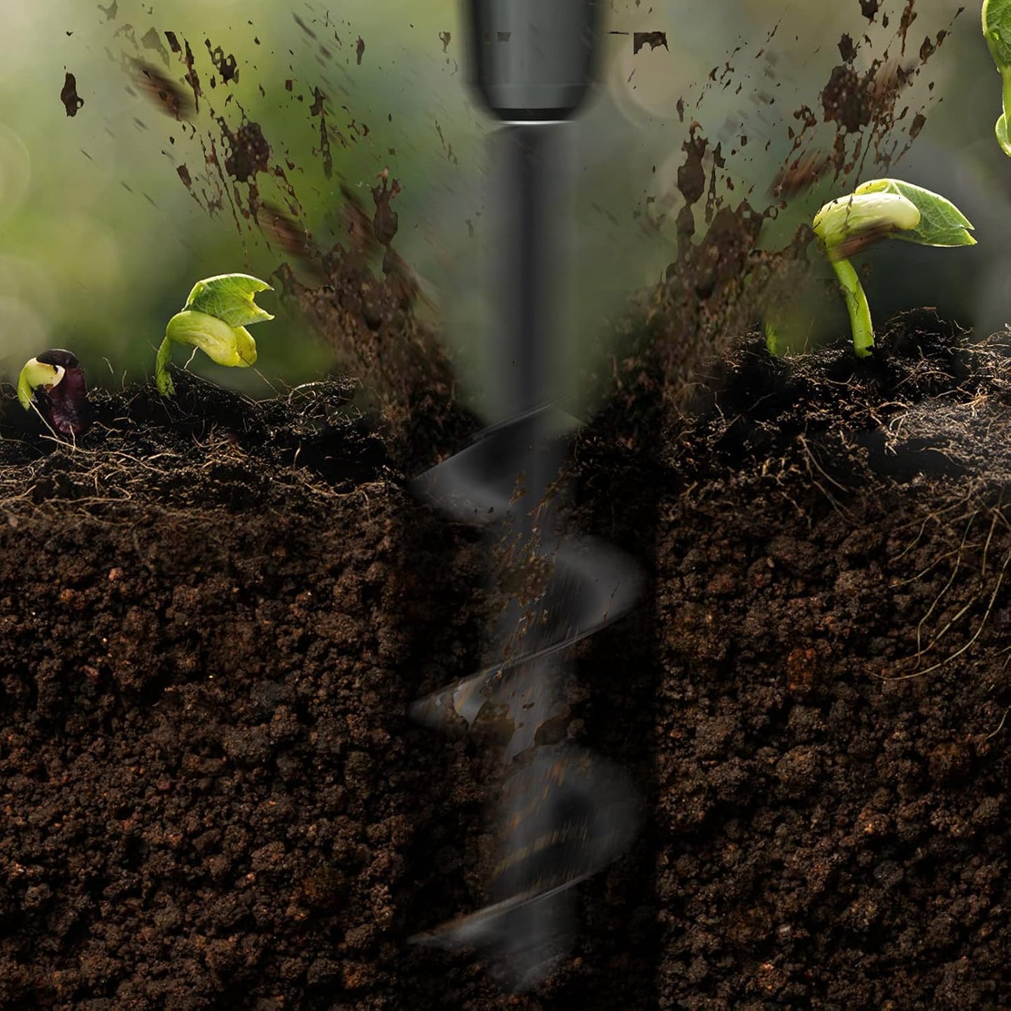 Auger Drill Bit for Planting – 3.5" x 16" and 1.6" x 16.5" Garden Auger Drill Bit for Cordless Drill,Efficient Planting Auger for Bulbs,Flowers,and Vegetables