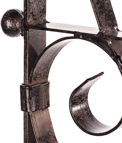 H Potter Garden Trellis for Climbing Plants Metal Outdoor Wall Decor or Flowers Roses Vine Ivy Clematis GAR214-R