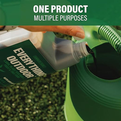 Humboldts Secret Everything Outdoor Plant Food | 5-5-5 Liquid Fertilizer with Norwegian Kelp | All Purpose Lawn, Vegetable & Fruit Food | Garden Nutrients | Refillable Hose End Bottle | 32 Ounce
