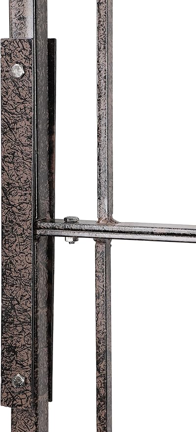 H Potter Premium 8-Foot Iron Garden Trellis - Heavy Duty Plant Support for Climbing Vines & Privacy Screen