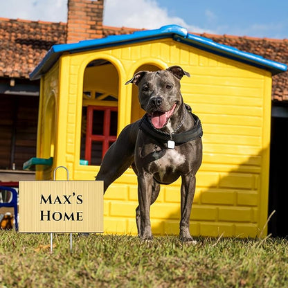 Landhoow 30 Pcs Large Garden Plant Markers Metal Plant Labels Sign 4'' x 6'' with 11'' Stake Weatherproof Waterproof Garden Sign for Outdoor Seedlings Herbs Vegetable Greenhouse, Gold