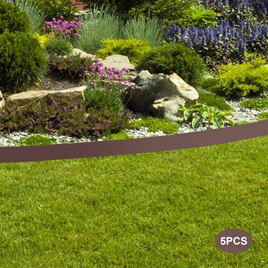 Steel Landscape Edging 5-Pack, 39" Metal Edging for Landscaping, Flexible Metal Landscaping Edging for Yard Pathway & Flower Beds – Lawn Edge for Garden Design, Paths and Patios