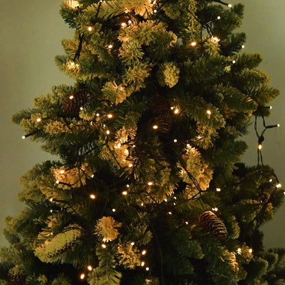 2 Pack 400 LED Solar String Lights, 8 Modes Solar String Lights for Outside, Waterproof and Solar Powered Outdoor String Lights for Holiday Christmas Yard Garden Tree Wedding Party (Warm White)