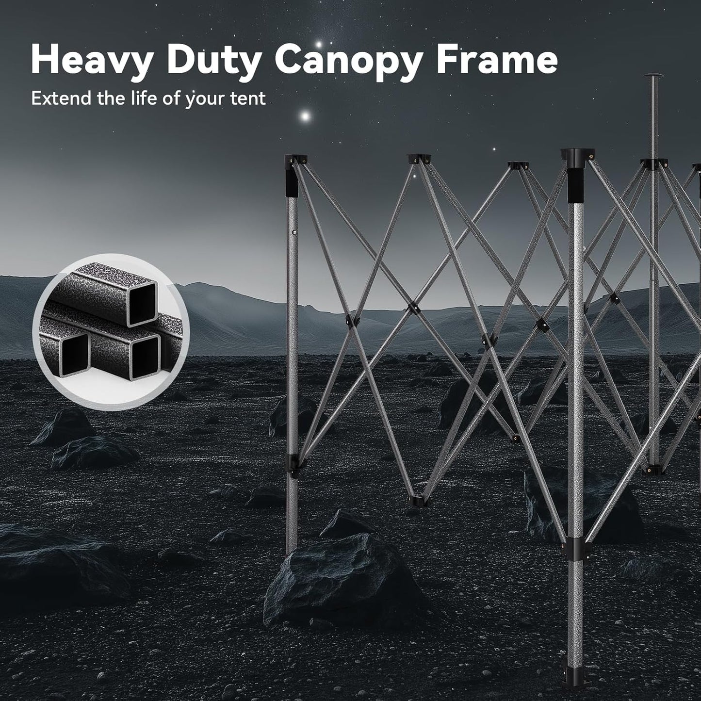 COBIZI 10x20 Pop up Canopy Heavy Duty with 6 Sidewalls, Easy Set-up Commercial Outdoor Party, 100% Waterproof Wedding Canopy Gazebo, 3 Height Adjustable with Wheeled Bag,White