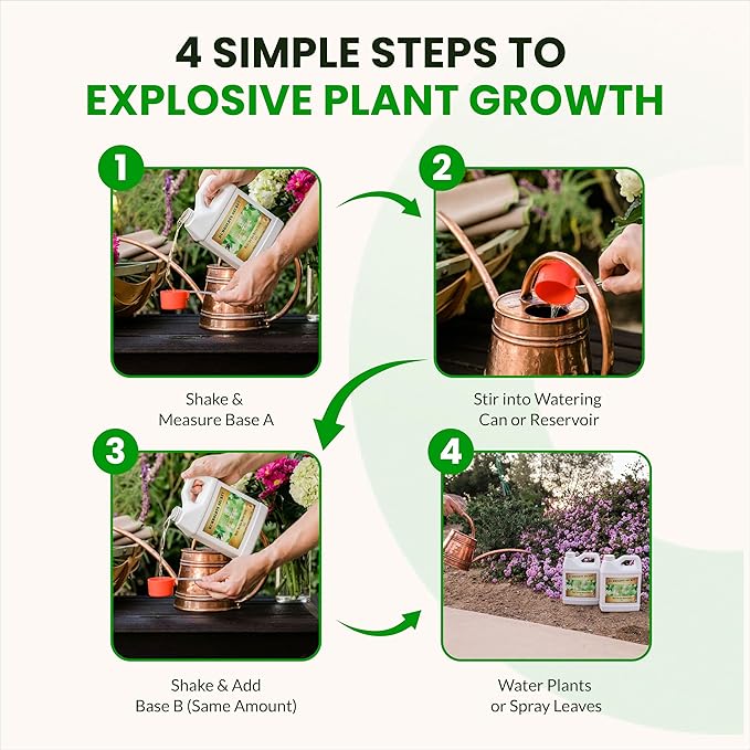 Humboldts Secret Base A & B Liquid Hydroponic Fertilizer | Complete Hydroponic Nutrients for Indoor and Outdoor Plants | Supports Healthy Vegetative Growth and Flowering Stage | 2.5 Gallon