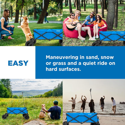 Creative Outdoor Original Folding Wagon All-Terrain Wheels