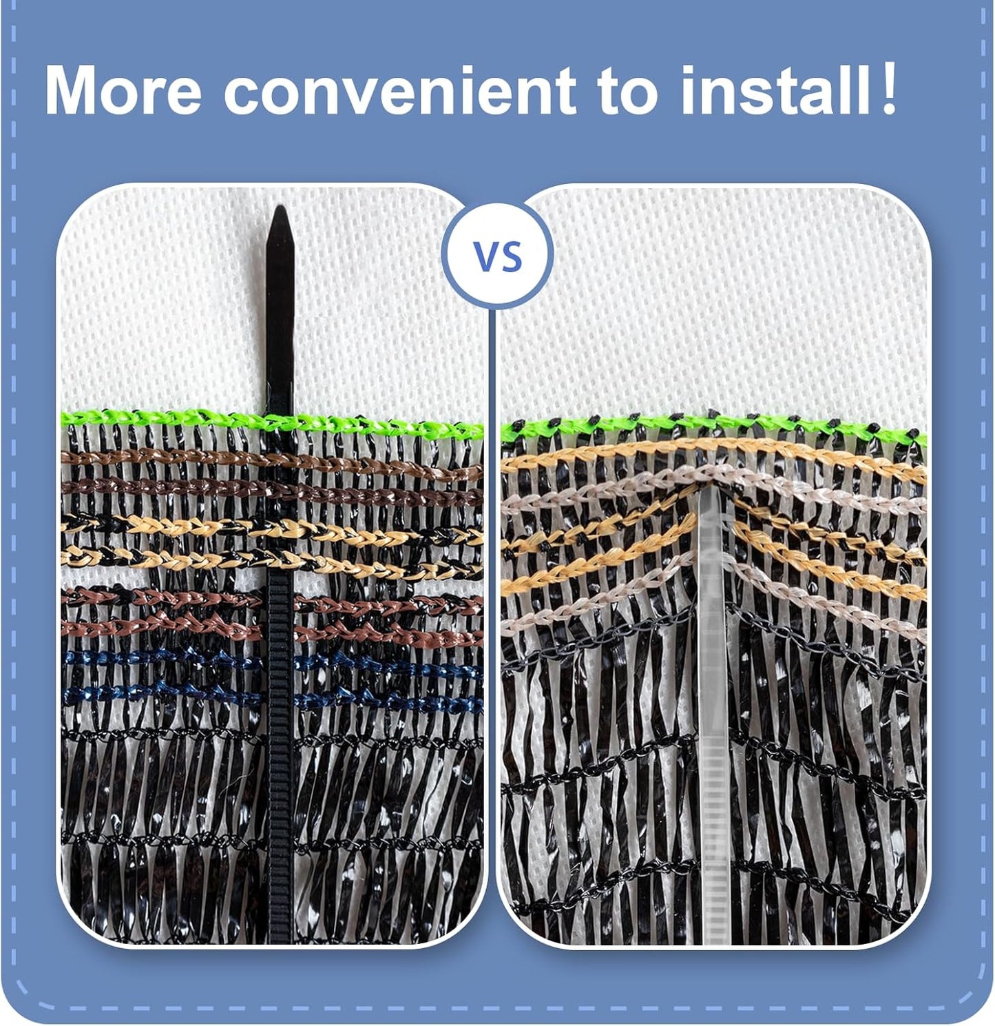 LOVE STORY 6.5x20FT 55% Black Shade Cloth Sun Shade Net UV Resistant Mesh Tarp Plant Cover Sunblock Net for Garden,Greenhouse,Vegetables,Flowers