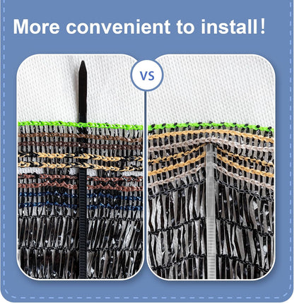 LOVE STORY 6.5x20FT 55% Black Shade Cloth Sun Shade Net UV Resistant Mesh Tarp Plant Cover Sunblock Net for Garden,Greenhouse,Vegetables,Flowers