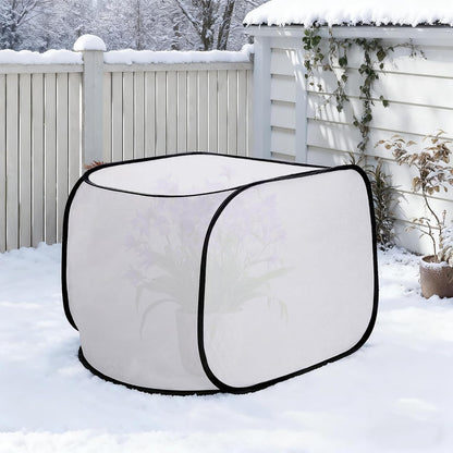 23" x 17" x 17" Pop up Rectangular Frost Protection Plant Cover, Winter Garden Plants Freeze Protection Tent, Warm Garden Bed Plant Protector Enclosure for Snow Frost Protection Indoor & Outdoor