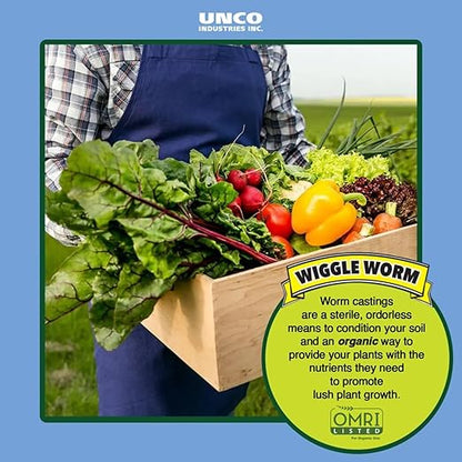 100% Pure Organic Worm Castings Fertilizer, 30-Pounds - Improves Soil Fertility and Aeration for Houseplants, Vegetables, Gardens, and More – OMRI-Listed and Mineral-Dense