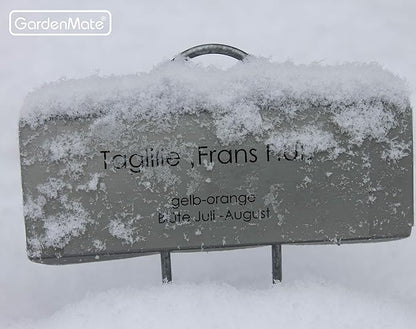 GardenMate 50-Pack Weatherproof Large Zinc Metal Plant Labels, Height 11.5", Label Area 3 1/2 x 1 1/4"