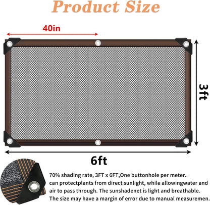 Shade Cloth -for Garden Plants,60-70% Sunblock Shade Neting -for Outdoor Garden Bed Neting Mesh Pergola Patio Lawn Sun Cloth - for Dog Kennel Cover Chicken Coop