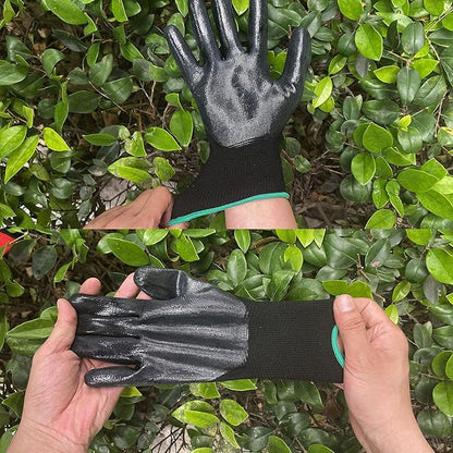 Evridwear Nitrile Coated Work Gloves,Superior Oil Resistance with Grip for Men Women Automotive,Gardening, Mechanic