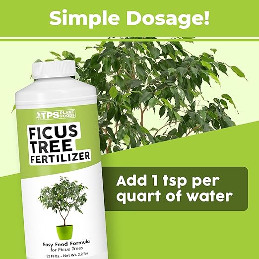 TPS NUTRIENTS Ficus Tree Fertilizer for All Ficus, Fig and Moraceae Plants, Liquid Plant Food, 32 oz (1 Quart)