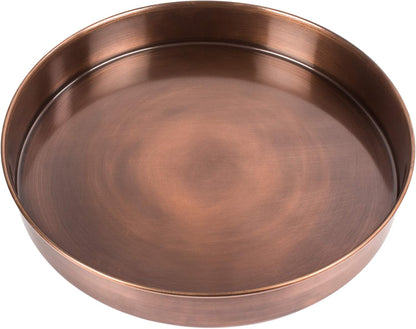 H Potter Large Outdoor Planter Tall Planter with Tray Indoor Copper Flower Pot Decorative Weather Resistant Garden Urn Deck Patio Plants Herbs Flowers Entryway Hallway Porch