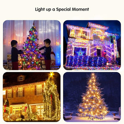 BlcTec Christmas Lights, 300 LED 108FT UL Certified Color Changing Christmas Tree Lights with Remote, 11 Modes, Timer, Waterproof, Connectable String Lights for Xmas Décor, Warm White & Multicolor