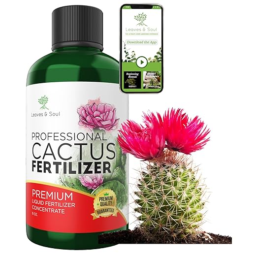 Professional Liquid Cactus Plant Fertilizer | 3-1-2 Concentrate for Flowering Plants | Multi-Purpose Blend & Gardening Supplies | 8 oz Bottle