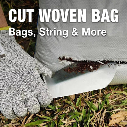 4-in-1 Hori Hori Garden Knife Heavy-Duty Small Gardening Trowel, for Quick Digging, Cutting, Weeding