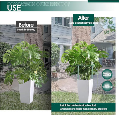 12 Pack Garden Plant Support Stakes, Half Round Peony Cages and Supports, Metal Garden Support Ring, Border Support for Outdoor Indoor Plants, Peony, Hydrangea,Tomato, Monstera