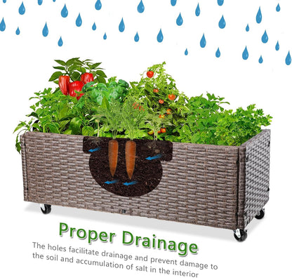 WONDER GARDEN Raised Garden Bed-Planter Box - Raised Garden Beds Outdoor for Vegetables Flower Herb Backyard Patio