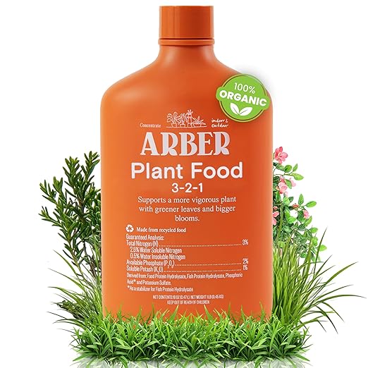 Organic Plant Food – Liquid Fertilizer for Indoor & Outdoor Plants, Nutrient-Rich Formula for Growth & Protection, Houseplant & Garden Fertilizer, Liquid Concentrate for Healthy Foliage & Strong Roots
