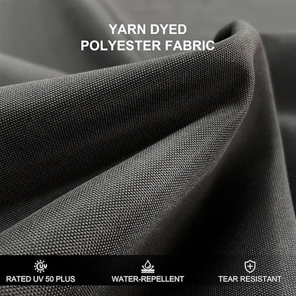 PURPLE LEAF 10 FT Patio Offset Umbrella Outdoor Cantilever Umbrella Hanging Umbrellas, 36 Month Fade Resistance & Water-repellent UV Protection Fabric Canopy with Crank & Water Tank Base (Black)