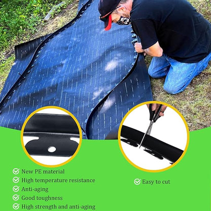 Landscape Edging 2 Inch Tall 100 FT, Garden Edging Border with 5 Pcs Connectors and 60 Pcs Anchoring Spikes for Garden Flower Beds Yard Lawn