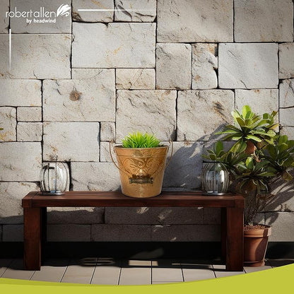 Headwind Vintage Collection - Floral New Penny Planter with Handles – 12 Inch Flower Pots Decorative Plant Indoor – Plant Pots Indoor with Drainage by Robert Allen