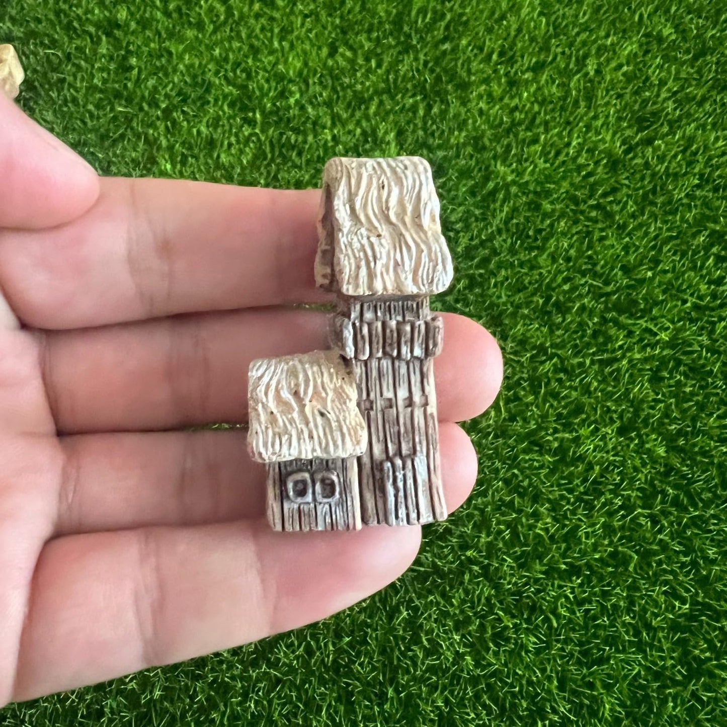 LONCESS Fairy Garden Accessories Miniature Tree House Bridge Mini Lighthouse Water Well Bridge Figurines Pond Lawn Ornament Figurines for DIY Craft Garden Decor,12 Peices