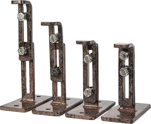 H Potter Wall Trellis Indoor Outdoor Wrought Iron Heavy Scroll Metal Decoration Large with Set of 4 Mounting Brackets