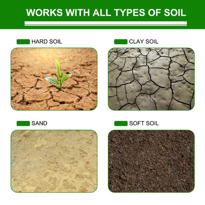 32" x 2" Extended Length Auger Drill Bit for Planting Bulb & Bedding Plant Auger, Garden Plant Auger, No Need to Squat Post Hole Digger for 3/8" Hex Drive Drill, Earth Auger Bulb Planter Tool