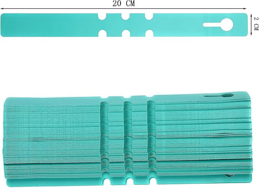 200 Pcs Green Plastic Plant Tags with a Marker Pen, Wrap Around Hanging Tree Tags Nursery Garden Labels Waterproof Nursery Garden Stakes, 2x20cm
