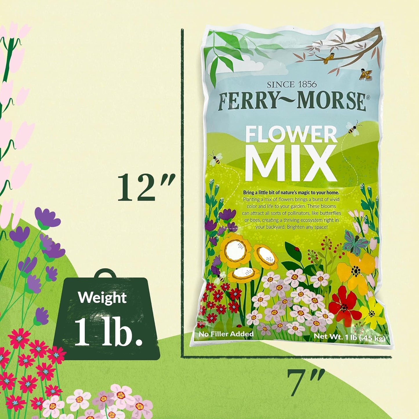 Ferry-Morse Shade Mix Bulk Flower Seeds, 1lb