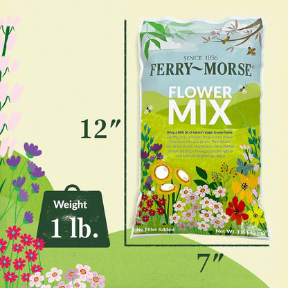 Ferry-Morse Annual Mix Bulk Flower Seeds, 1lb
