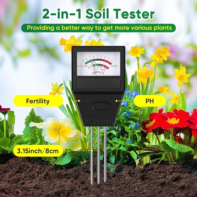 BlumWay 4-in-1 Seed Starter Tray with Grow Light &Heat Mat & Soil Meter Set,40-Cells Seedling Tray with Humidity Dome for Indoor Plant