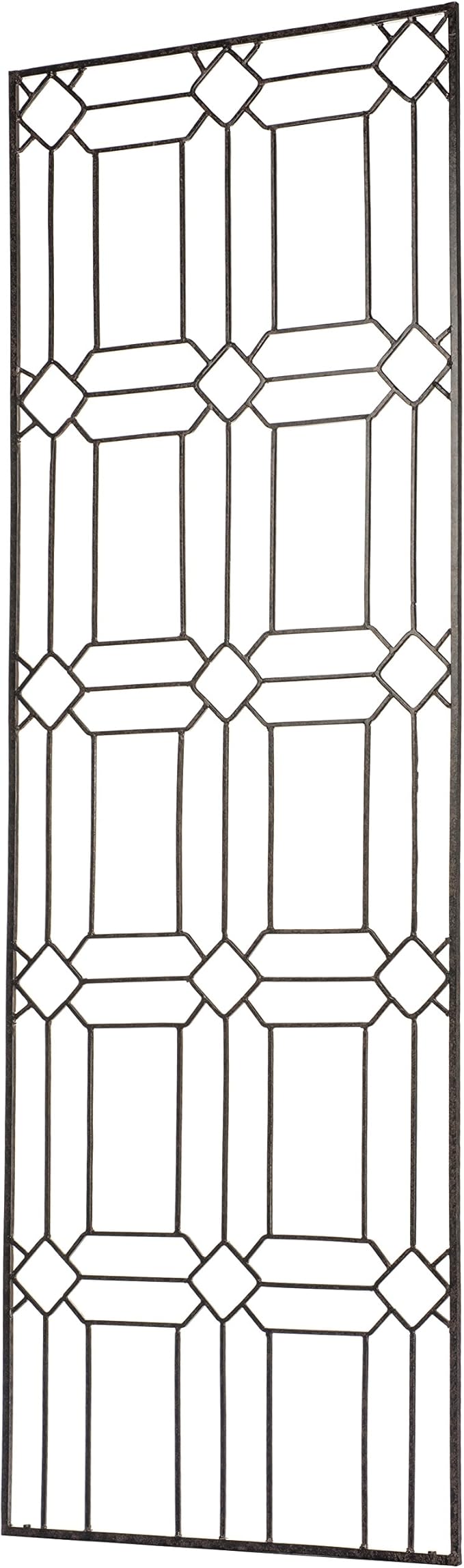 H Potter Garden Trellis for Climbing Plants Metal Outdoor Wall Decor or Flowers Roses Vine Ivy Clematis Large