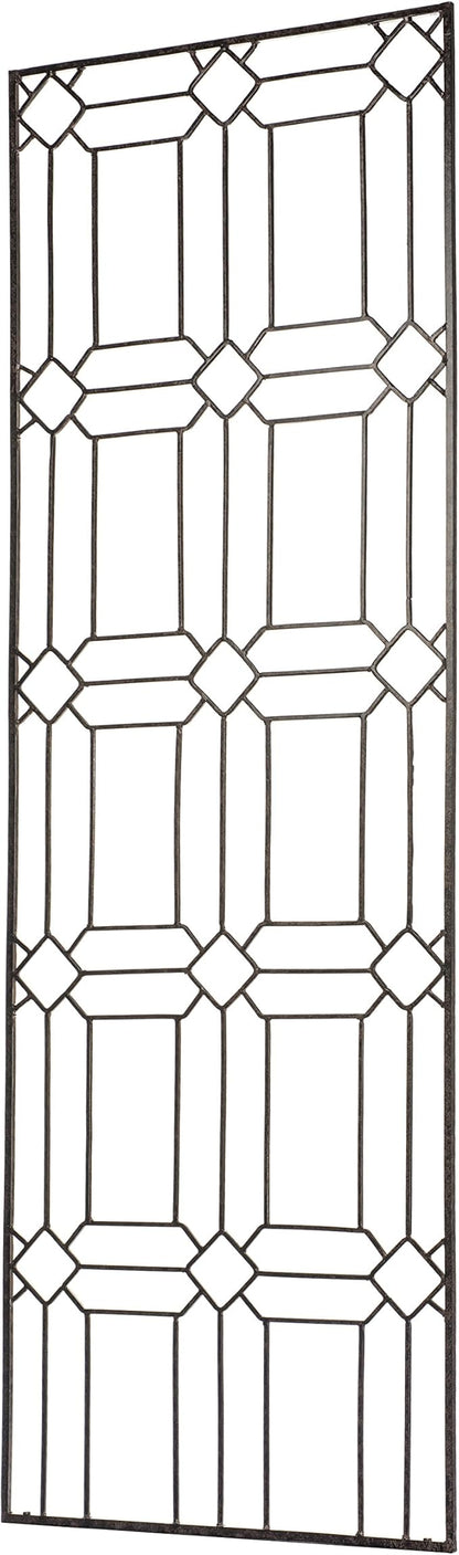 H Potter Garden Trellis for Climbing Plants Metal Outdoor Wall Decor or Flowers Roses Vine Ivy Clematis Large