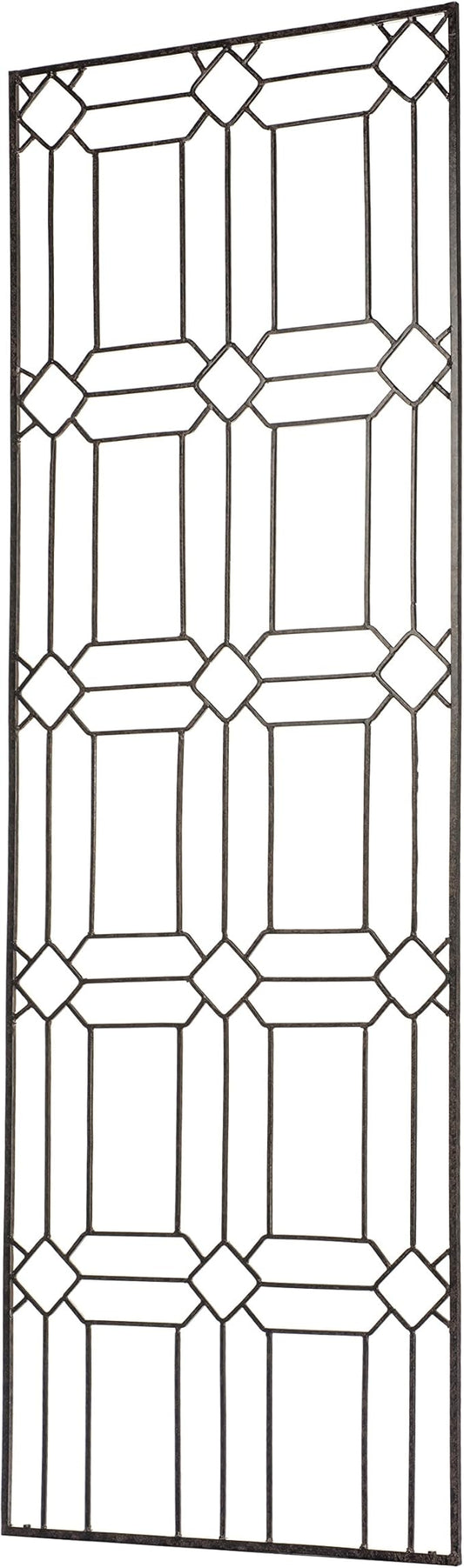 H Potter Garden Trellis for Climbing Plants Metal Outdoor Wall Decor or Flowers Roses Vine Ivy Clematis Large