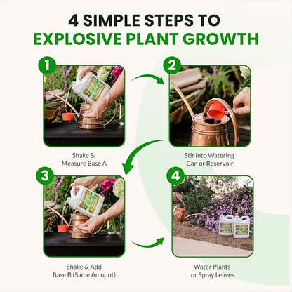 Humboldts Secret Base A & B Liquid Hydroponic Fertilizer | Complete Hydroponic Nutrients for Indoor and Outdoor Plants | Supports Healthy Vegetative Growth and Flowering Stage | 32 Ounce Set