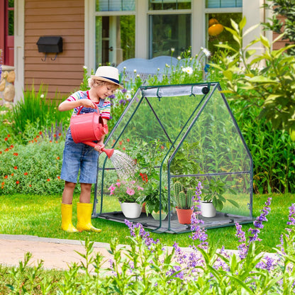 Mini Greenhouse for Indoor Outdoor: Ohuhu Portable Green House with Waterproof Pad for Small Plants Nursery Germination, 36"x36"x42" Light Duty Cover Tent Humidity Dome Seedling Accessory