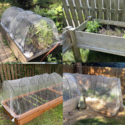 MAXPACE Greenhouse Hoops for DIY Grow Tunnels Less Than 2.7ft Wide, Rust-Free Fiberglass Support Hoops Frame for Garden Fabric, Plant Support Garden Stakes, Gardening Supplies, 50pcs