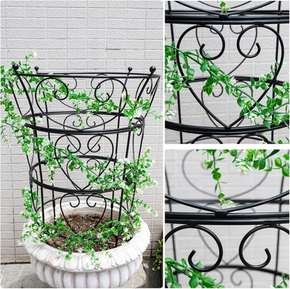 Large Obelisk Trellis Peony Cage 24.6x17 Inches - Premium Metal Plant Support for Outdoor Gardens, Easy Assembly, Sturdy Design, Perfect for Climbing Plants