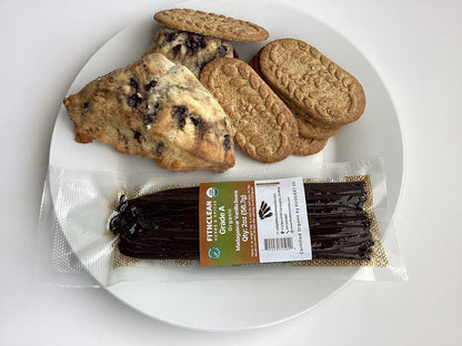 2oz Madagascar Organic Vanilla Beans Gourmet Grade A. Certified USDA Organic 6"-8" by FITNCLEAN VANILLA Bourbon Fresh for Extract, Essence, Brewing, Baking NON-GMO Whole Pods