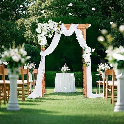 Solid Fir Wooden Garden Arch Premium Outdoor Trellis for Climbing Plants, 83.37”H×61”W×26’’D, Also can be Used for Wedding and Party Decoration