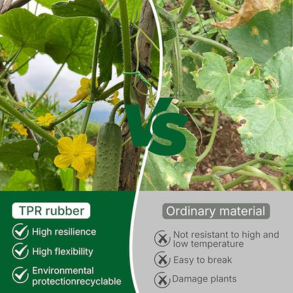 100 Feet Green Soft Plant Tie - 2.5mm Flexible Twist Garden Wire for Climbing Plants, Tomatoes, Bonsai & Office/Home Organizing