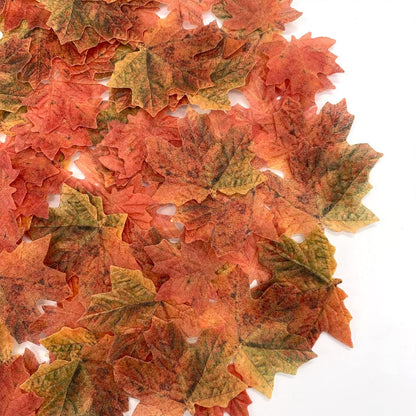 90 Pcs Edible Fall Leaves Gold Leaf Cupcake Toppers, For your Party Cake Toppers Decoration