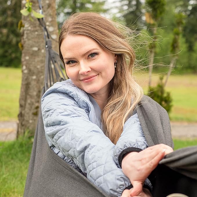 SUNCREAT Hammocks Outdoor Camping Double Hammock, Extra Large 2 Person Hammock for Camping, Dark Gray