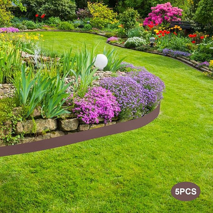 Steel Landscape Edging 5-Pack, 39" Metal Edging for Landscaping, Flexible Metal Landscaping Edging for Yard Pathway & Flower Beds – Lawn Edge for Garden Design, Paths and Patios